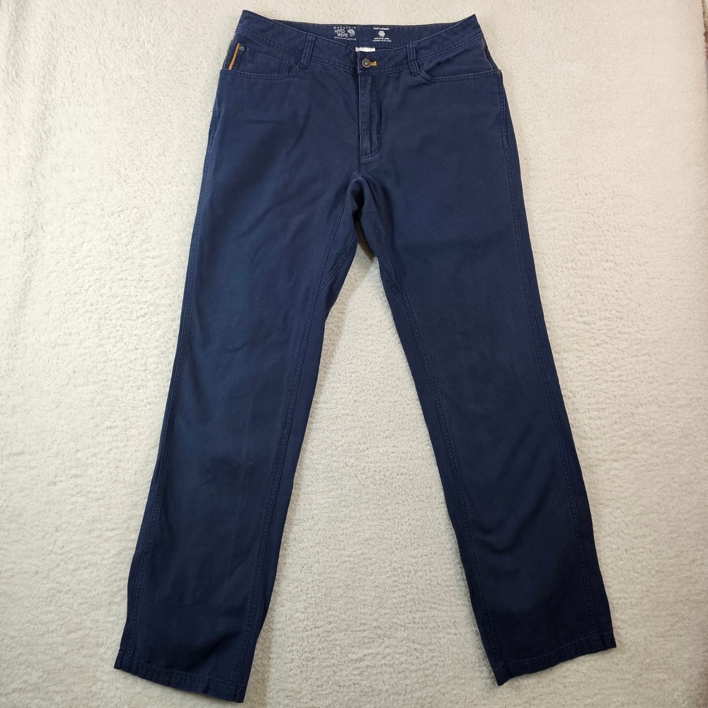 Men's Navy Straight-Leg Pants